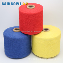China yarn supplier high quality Ne 6s dyed recycle cotton yarn for knitting gloves